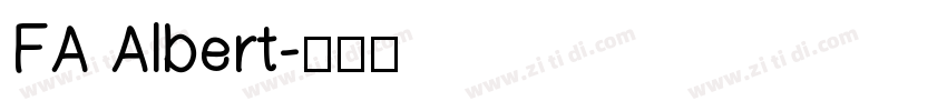 FA Albert字体转换